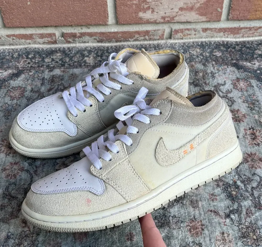 Nike Air Jordan 1 Low SE Craft Inside Out / Mens 7.5 / White Phantom DN1635-100